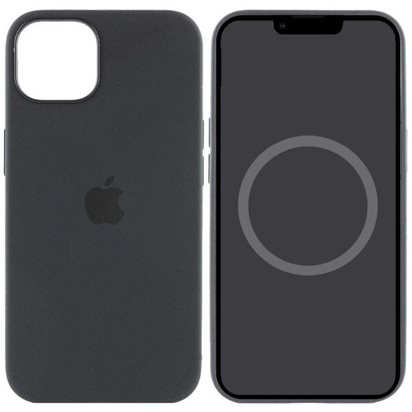 Чохол Silicone case (AAA) full with Magsafe для Apple iPhone 15 Pro (6.1") Чорний / Black (265988) 265988 фото