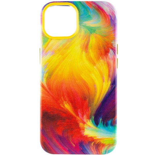 Шкіряний чохол Colour Splash для Apple iPhone 11 Pro (5.8") Yellow / Red (251783) 251783 фото