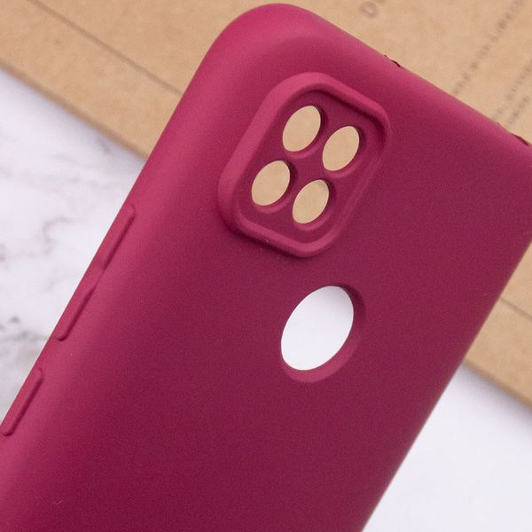 Чохол Silicone Cover Lakshmi Full Camera (A) для Xiaomi Redmi 10A Бордовий / Marsala (214634) 214634 фото