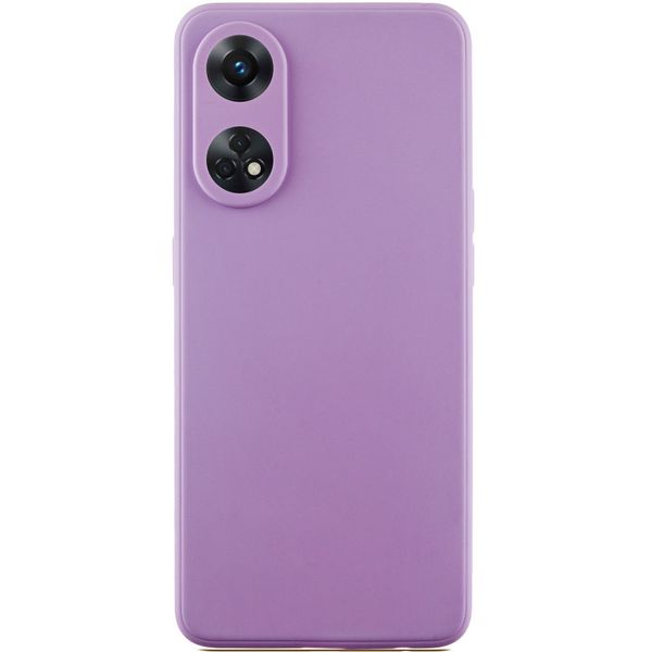 Силіконовий чохол Candy Full Camera для Oppo Reno 8 T 4G Бузковий / Dasheen (271525) 271525 фото