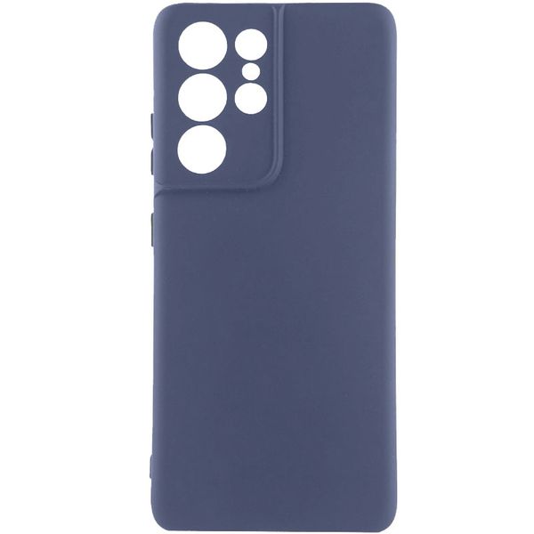 Чохол Silicone Cover Lakshmi Full Camera (A) для Samsung Galaxy S21 Ultra Синій / Midnight Blue (212473) 212473 фото