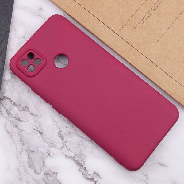 Чохол Silicone Cover Lakshmi Full Camera (A) для Xiaomi Redmi 10A Бордовий / Marsala (214634) 214634 фото