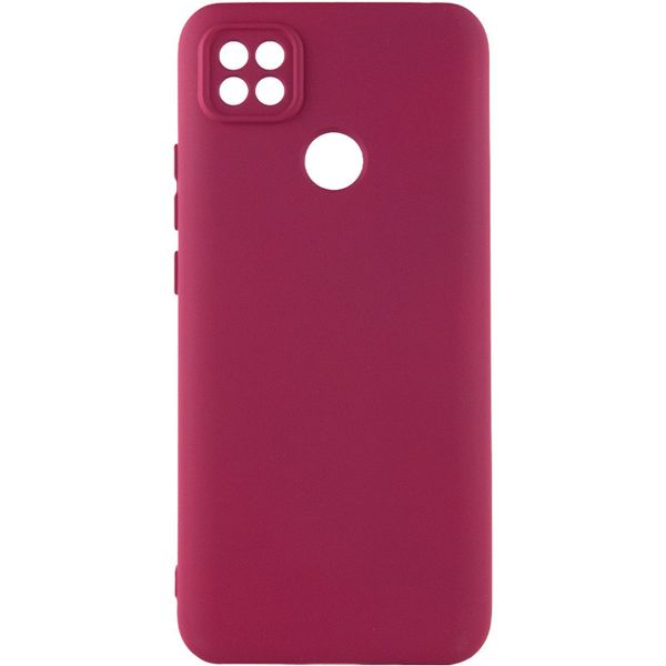 Чохол Silicone Cover Lakshmi Full Camera (A) для Xiaomi Redmi 10A Бордовий / Marsala (214634) 214634 фото