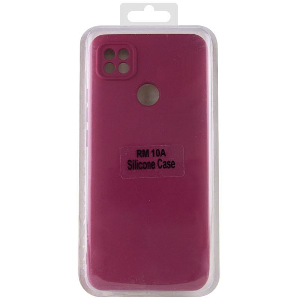 Чохол Silicone Cover Lakshmi Full Camera (A) для Xiaomi Redmi 10A Бордовий / Marsala (214634) 214634 фото