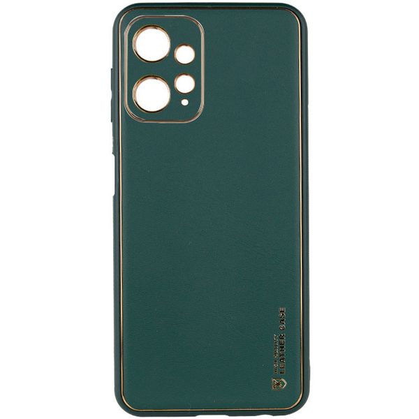 Шкіряний чохол Xshield для Xiaomi Redmi Note 12 4G Зелений / Army green (254044) 254044 фото