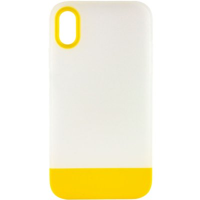 Чохол TPU+PC Bichromatic для Apple iPhone X (5.8") Matte / Yellow (214066) 214066 фото
