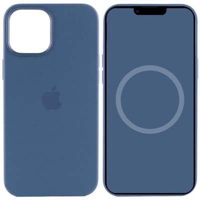 Чохол Silicone case (AAA) full with Magsafe для Apple iPhone 15 Plus (6.7") Синій / Winter blue (265978) 265978 фото