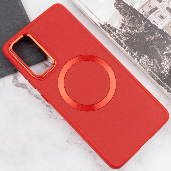 TPU чохол Bonbon Metal Style with MagSafe для Samsung Galaxy S20 FE Червоний / Red (258553) 258553 фото