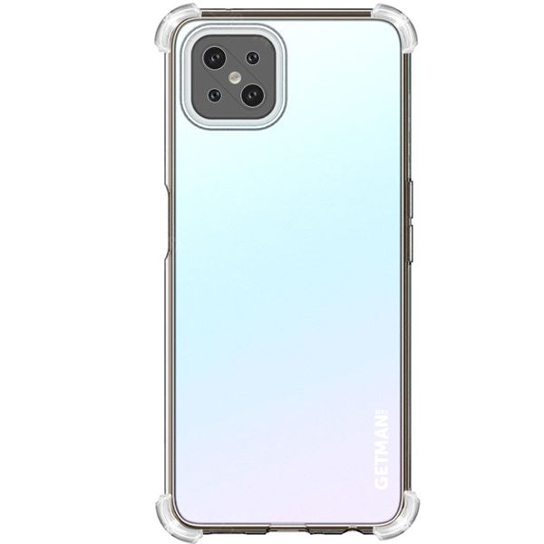 TPU чохол GETMAN Ease logo посилені кути Full Camera для Oppo A92s Безбарвний (прозорий) (283249) 283249 фото