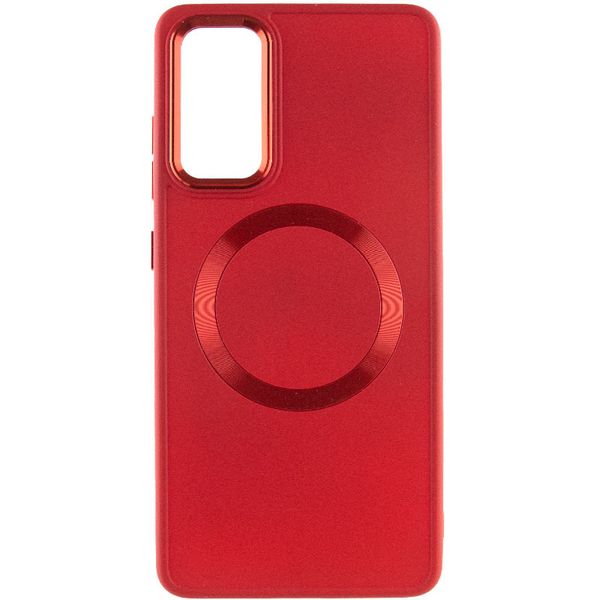 TPU чохол Bonbon Metal Style with MagSafe для Samsung Galaxy S20 FE Червоний / Red (258553) 258553 фото