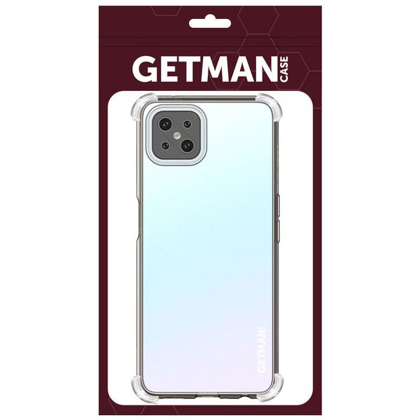 TPU чехол GETMAN Ease logo усиленные углы Full Camera для Oppo A92s Бесцветный (прозрачный) (283249) 283249 фото