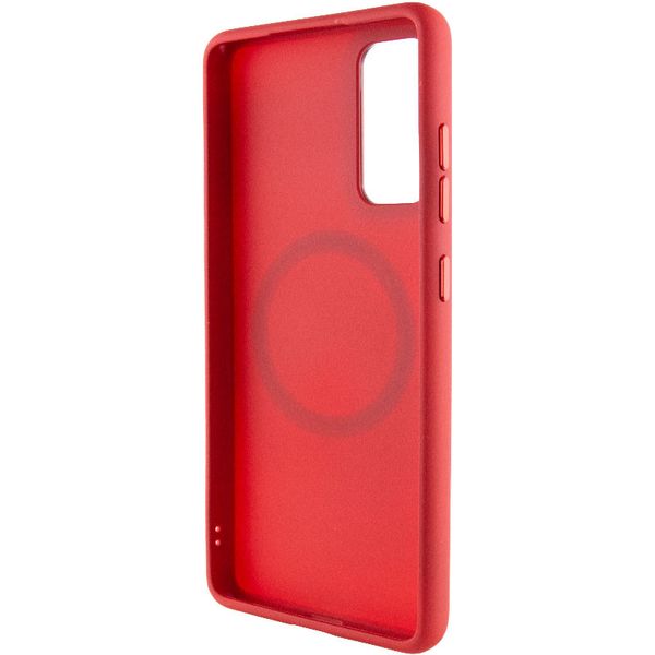 TPU чохол Bonbon Metal Style with MagSafe для Samsung Galaxy S20 FE Червоний / Red (258553) 258553 фото