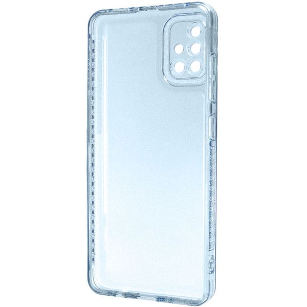 Чохол TPU Starfall Clear для Samsung Galaxy A51 Блакитний (251061) 251061 фото