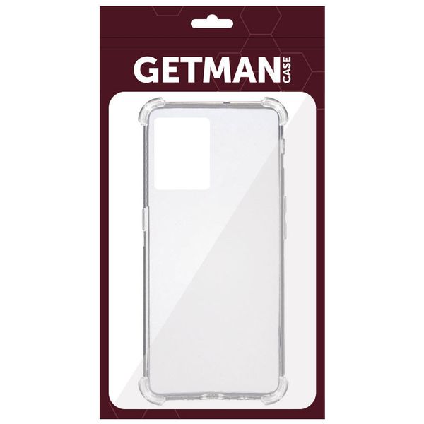 TPU чохол GETMAN Ease logo посилені кути для Oppo Reno 7 4G Безбарвний (прозорий) (245330) 245330 фото