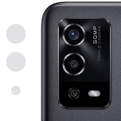Гнучке захисне скло 0.18mm на камеру (тех.пак) для Oppo A55 4G Прозорий (212123) 212123 фото