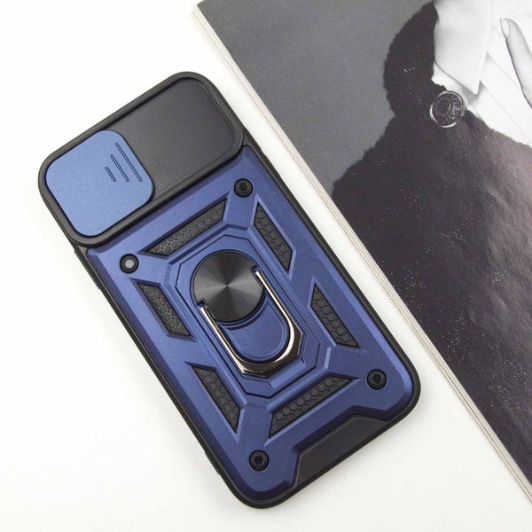 Ударостійкий чохол Camshield Serge Ring for Magnet для Apple iPhone 11 (6.1") Синій (259648) 259648 фото