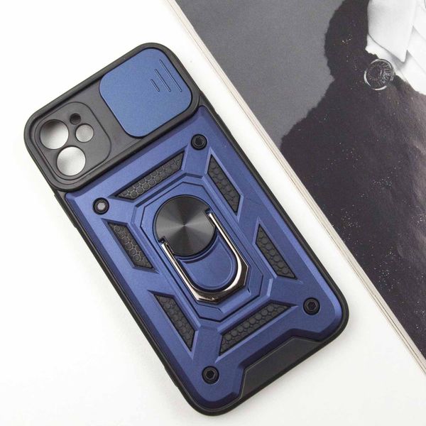 Ударостійкий чохол Camshield Serge Ring for Magnet для Apple iPhone 11 (6.1") Синій (259648) 259648 фото