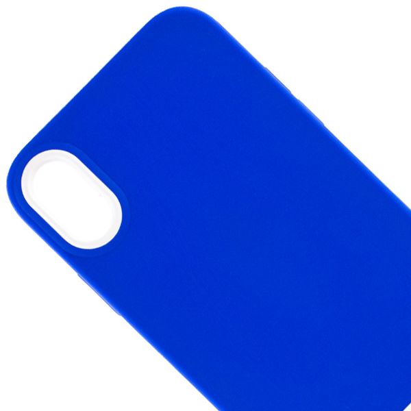 Чохол TPU+PC Bichromatic для Apple iPhone X (5.8") Navy Blue / White (214067) 214067 фото