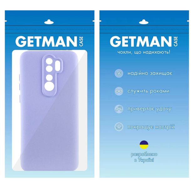 Чохол TPU GETMAN Liquid Silk для Xiaomi Redmi 9 Бузковий / Dasheen (299545) 299545 фото