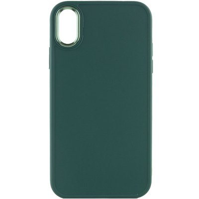 TPU чохол Bonbon Metal Style для для Apple iPhone XS Max (6.5") Зелений / Pine green (215469) 215469 фото