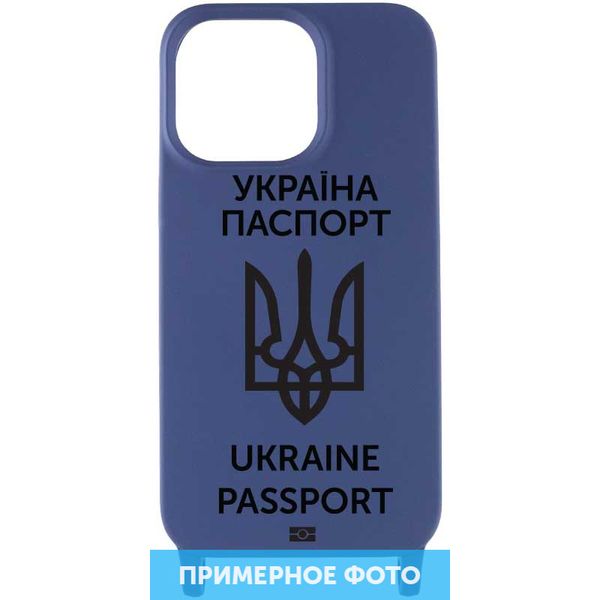 Чохол Cord case Ukrainian style c довгим кольоровим ремінцем для Samsung Galaxy A32 (A325F) 4G Темно-синій / Midnight blue (231382) 231382 фото