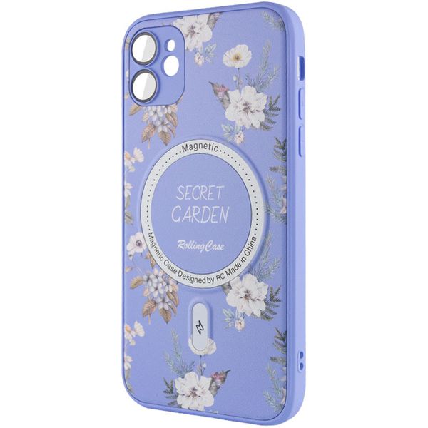 TPU+PC чохол Secret Garden with MagSafe для Apple iPhone 12 Lilac (267451) 267451 фото