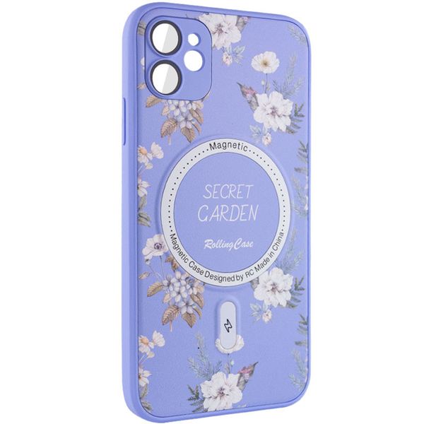 TPU+PC чохол Secret Garden with MagSafe для Apple iPhone 12 Lilac (267451) 267451 фото