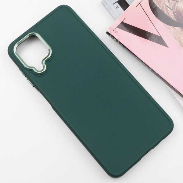 TPU чохол Bonbon Metal Style для для Samsung Galaxy A12 Зелений / Pine green (221421) 221421 фото