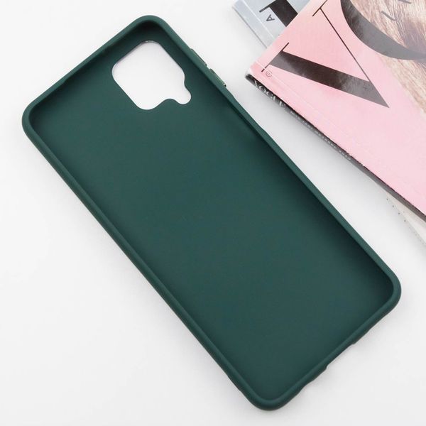 TPU чохол Bonbon Metal Style для для Samsung Galaxy A12 Зелений / Pine green (221421) 221421 фото