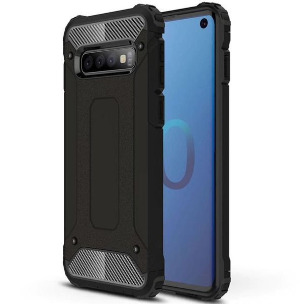 Броньований протиударний TPU+PC чохол Immortal для Samsung Galaxy S10+ Чорний (97868) 97868 фото