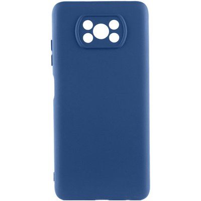 Чохол Silicone Cover Lakshmi Full Camera (A) для Xiaomi Poco X3 Pro Синій / Navy Blue (212513) 212513 фото