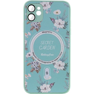 TPU+PC чохол Secret Garden with MagSafe для Apple iPhone 12 Mint (267452) 267452 фото