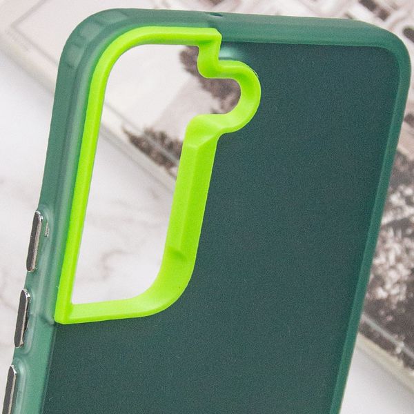 TPU+PC чохол Magic glow with protective edge для Samsung Galaxy S22 Green (264339) 264339 фото