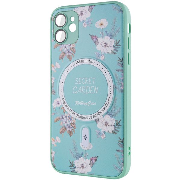 TPU+PC чохол Secret Garden with MagSafe для Apple iPhone 12 Mint (267452) 267452 фото