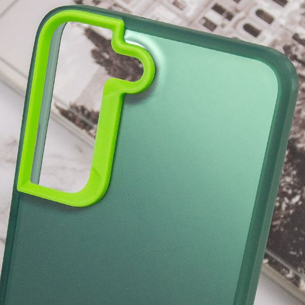 TPU+PC чохол Magic glow with protective edge для Samsung Galaxy S22 Green (264339) 264339 фото