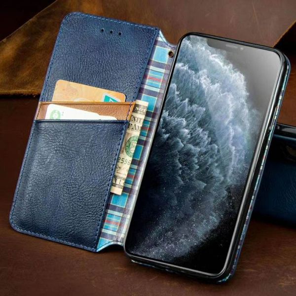 Шкіряний чохол книжка GETMAN Cubic (PU) для Samsung Galaxy M31 Синій (133526) 133526 фото