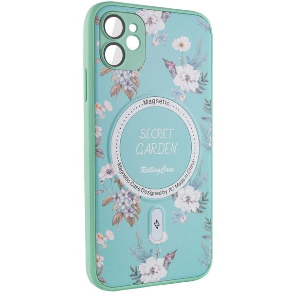 TPU+PC чохол Secret Garden with MagSafe для Apple iPhone 12 Mint (267452) 267452 фото