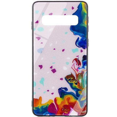 TPU+Glass чохол Diversity для Samsung Galaxy S10 Stains multicolored (204379) 204379 фото