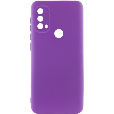Чохол Silicone Cover Lakshmi Full Camera (A) для Motorola Moto E40 Фіолетовий / Purple (272155) 272155 фото
