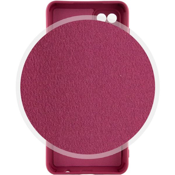 Чохол Silicone Cover Lakshmi Full Camera (A) для Samsung Galaxy A12 Бордовий / Marsala (212674) 212674 фото