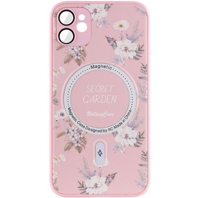 TPU+PC чохол Secret Garden with MagSafe для Apple iPhone 12 Pink (267453) 267453 фото