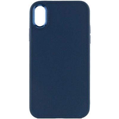TPU чохол Bonbon Metal Style для для Apple iPhone XS Max (6.5") Синій / Cosmos blue (215474) 215474 фото