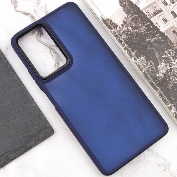 Чохол TPU+PC Lyon Frosted для Xiaomi Redmi Note 10 Pro Navy Blue (255020) 255020 фото