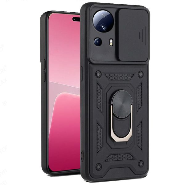 Ударостійкий чохол Camshield Serge Ring for Magnet для Xiaomi 13 Lite Чорний (250087) 250087 фото