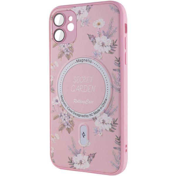 TPU+PC чохол Secret Garden with MagSafe для Apple iPhone 12 Pink (267453) 267453 фото