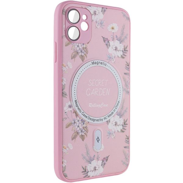 TPU+PC чохол Secret Garden with MagSafe для Apple iPhone 12 Pink (267453) 267453 фото