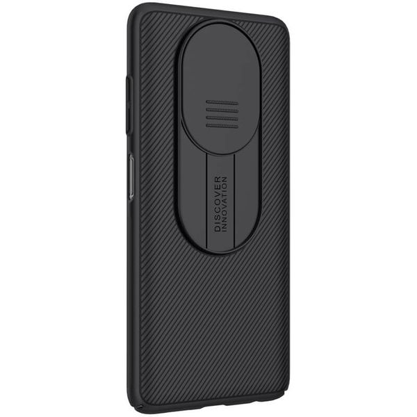 Карбонова накладка Nillkin Camshield (зі шторкою для камери) для Xiaomi Poco X3 NFC Чорний / Black (151125) 151125 фото