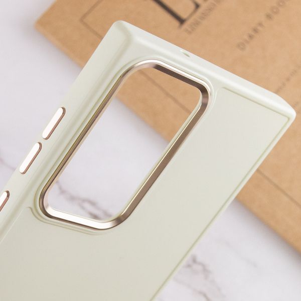 TPU чохол Bonbon Metal Style для для Samsung Galaxy S24 Ultra Білий / White (269934) 269934 фото