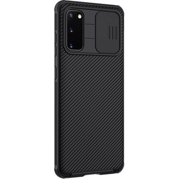 Карбонова накладка Nillkin Camshield (зі шторкою для камери) для Samsung Galaxy S20 Чорний / Black (128361) 128361 фото