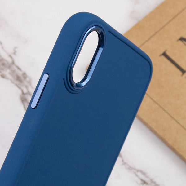 TPU чохол Bonbon Metal Style для для Apple iPhone XS Max (6.5") Синій / Denim Blue (215475) 215475 фото